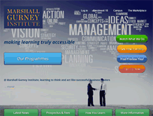 Tablet Screenshot of marshallgurneyinstitute.com